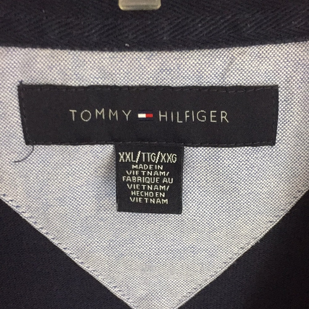 Tommy Hilfiger Navy Cotton Polo Shirt  Sailing Team 1985 Size XXL - Picture 9 of 15